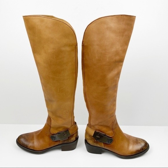 Vince Camuto Bedina Leather Knee High Riding Boots Size 5.5 - Picture 8 of 16